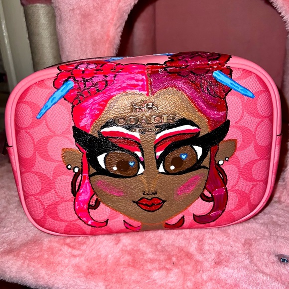 Custom pink red ruby da sleeze nicki Minaj coach bag💖❤️🔥 - Picture 4 of 13